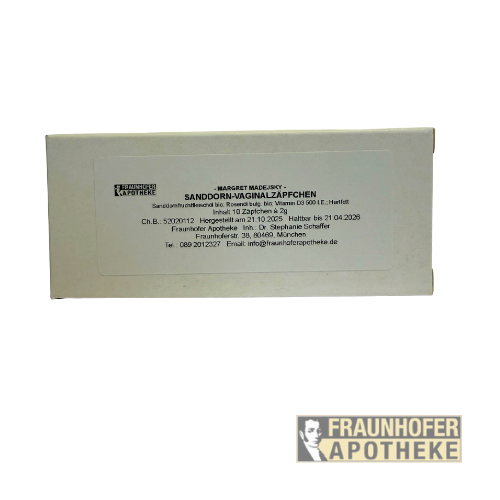 Bild 1 von Sanddorn-Vaginalzäpfchen mit Vitamin D3 500 I.E. 10 Supp. a 2g