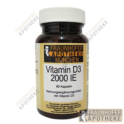 Bild 1 von Fraunhofers Vitamin D 3 2000 I.E. 90 Kps.
