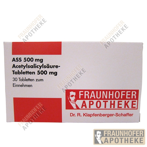 Bild 1 von Fraunhofer Apotheke ASS 500mg Tabletten 30 St